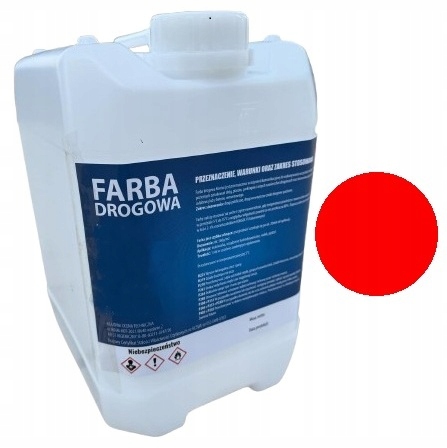 Farba drogowa czerwona również betonu beton 5kg 5 kg 3.5l 3.5 litrów
