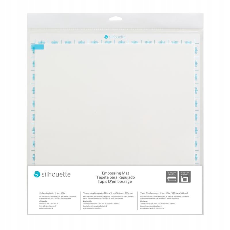Mata do tłoczenia embossingu 30 x 30 cm 12"x12" Silhouette Cameo 5 Curio 2