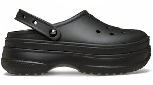 Crocs Classic Stacked Clog M5/W7 37.5 Černé/ Nazouváky