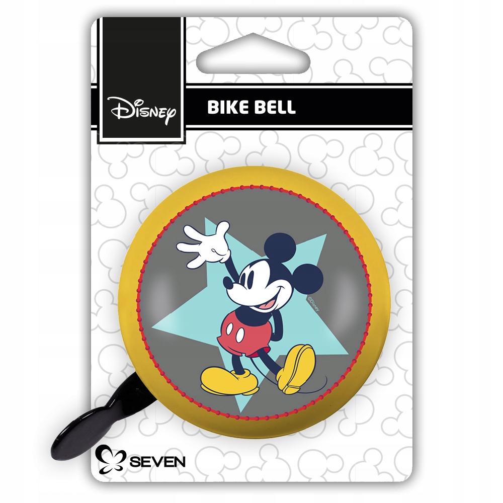 DZWONEK DO ROWERU RETRO MICKEY ŻÓŁTY Marka Seven