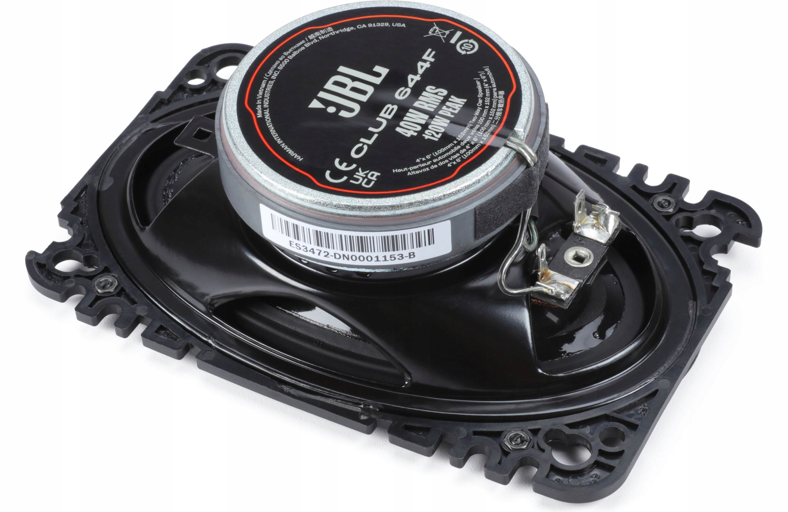 GŁOŚNIKI WSPÓŁOSIOWE - JBL CLUB 644F 120W / 40W RMS - DWUDROŻNE / 4x6 cali Moc znamionowa RMS 40 W