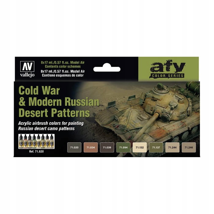 Sada barev 71.620 Cold War & Modern Russian Desert Patterns, Vallejo