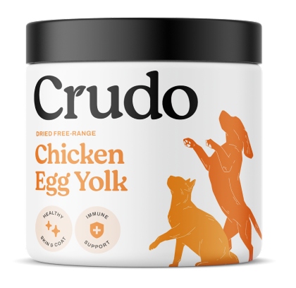 Levně Crudo Kurzego žloutek volný výběh 200 g prášek Zdravá kůže Barf