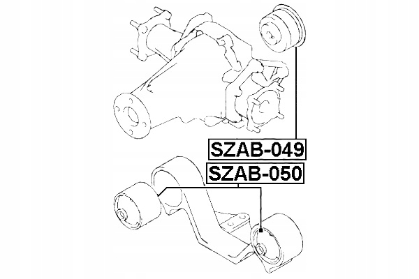 FEBEST SILENTBLOK TYLNEGO MECHANIZMU RÓŻNICOWEG SUZUKI GRAND VITARA Producent części Febest