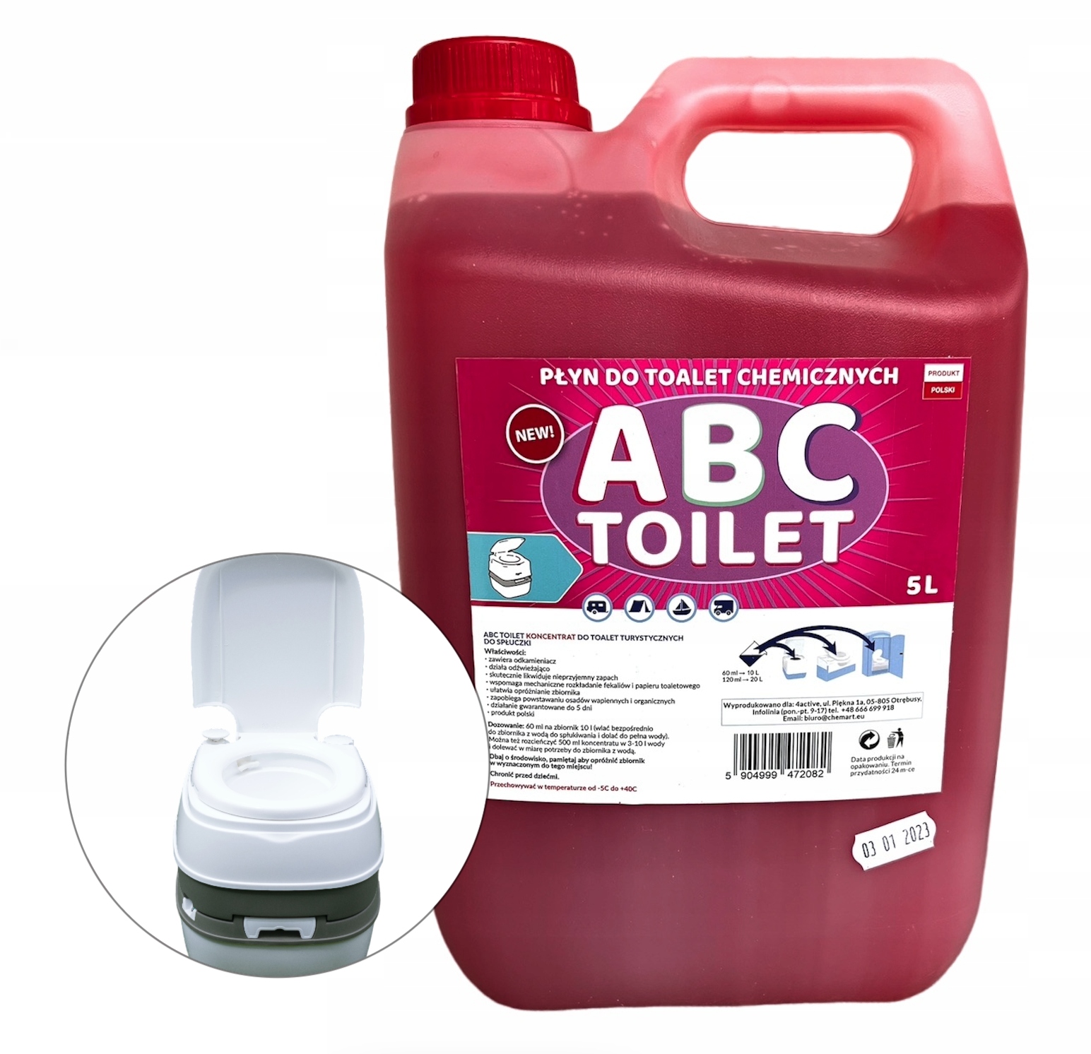 

Płyn Do Toalet Turystycznych Abc Toilet 5L Red