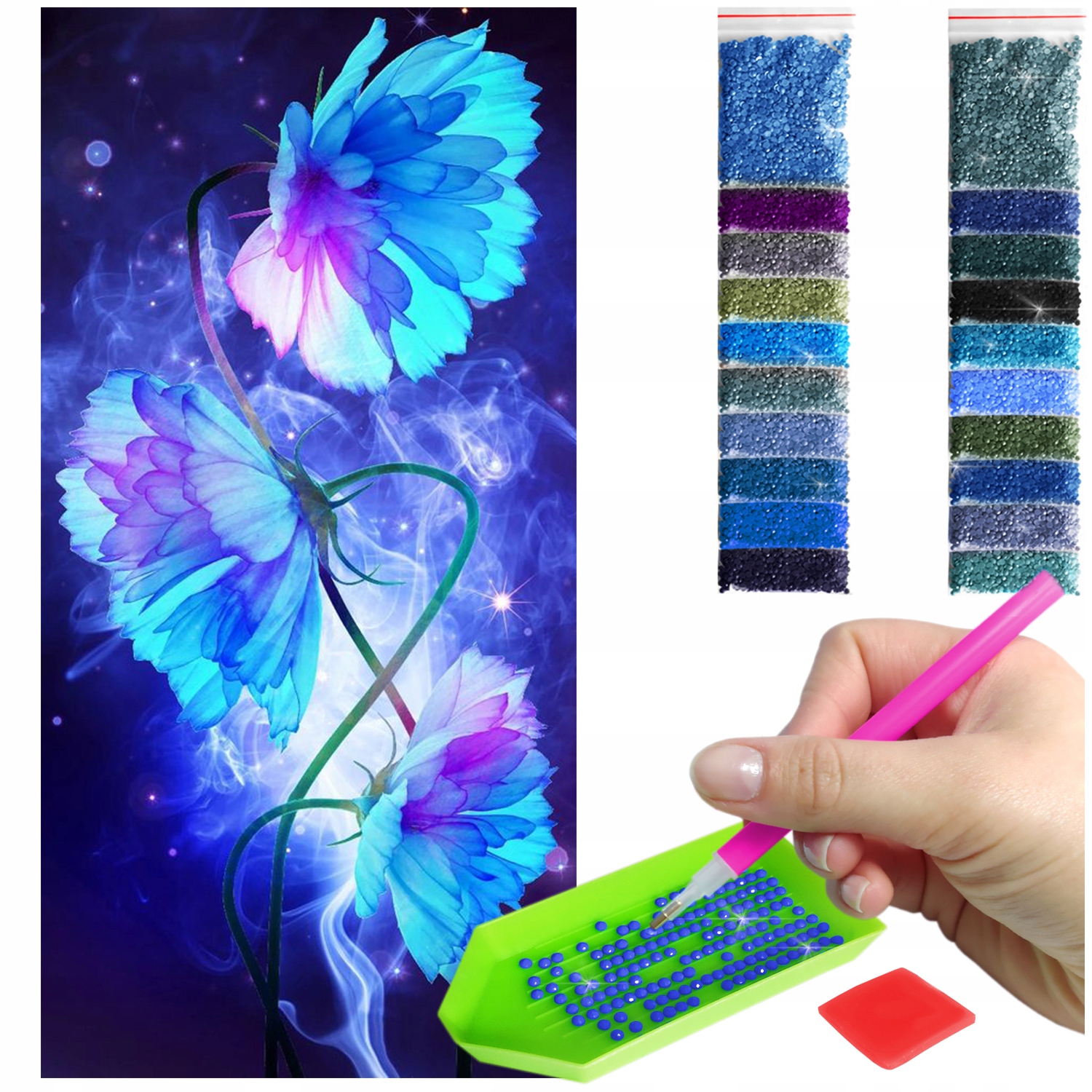 Výšivka Diamond Painting 5D B.duží 40x80cm