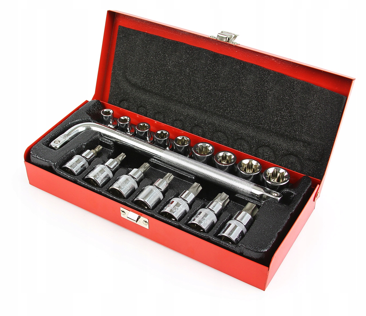 KLUCZE NASADOWE TORX BIT 1/2'' 17szt. E10 - E24 Marka Mar-Pol