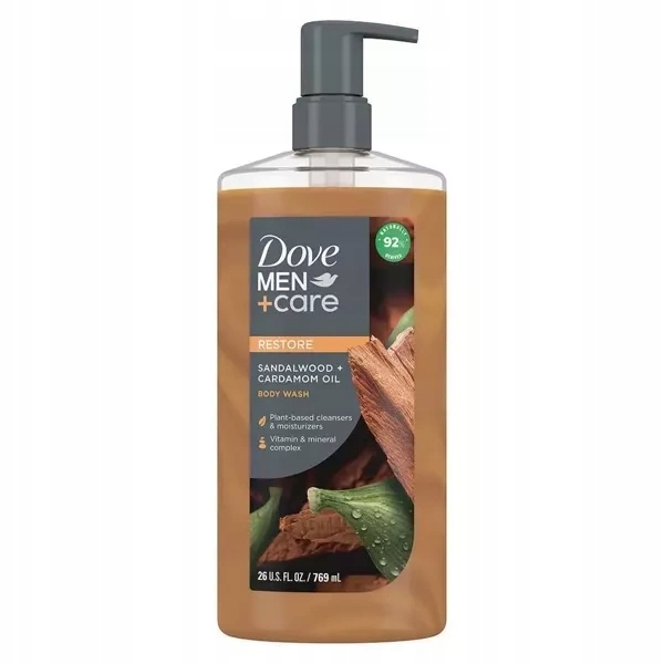 Dove Men+Care Sandalwood & Cardamom Oil 769 ml .sprchový gel pro