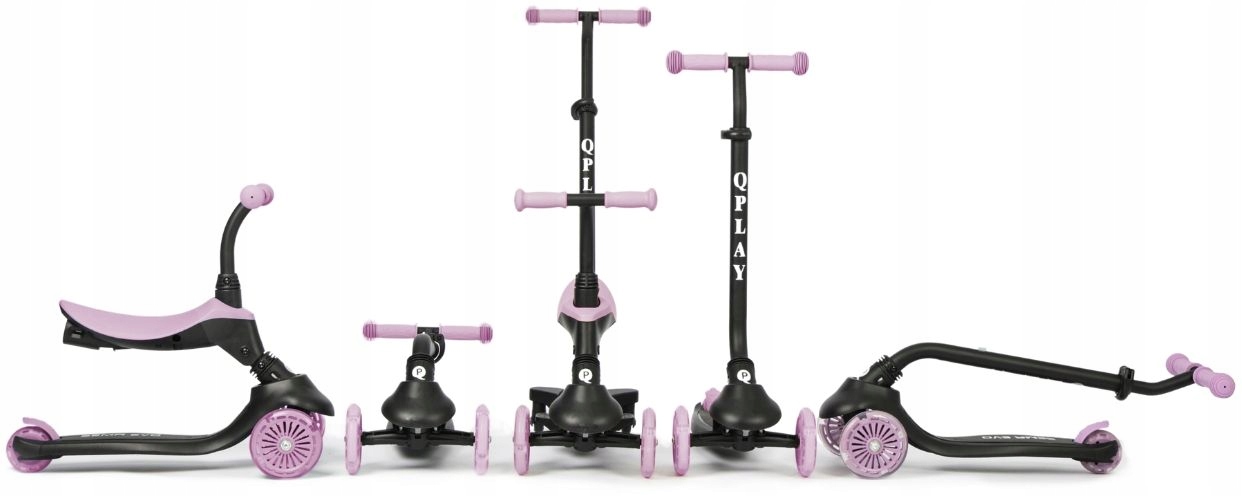 Hulajnoga Jeździk Trójkołowa Dla Dziecka Z Siedzonkiem Sema Evo 3W1 Qplay