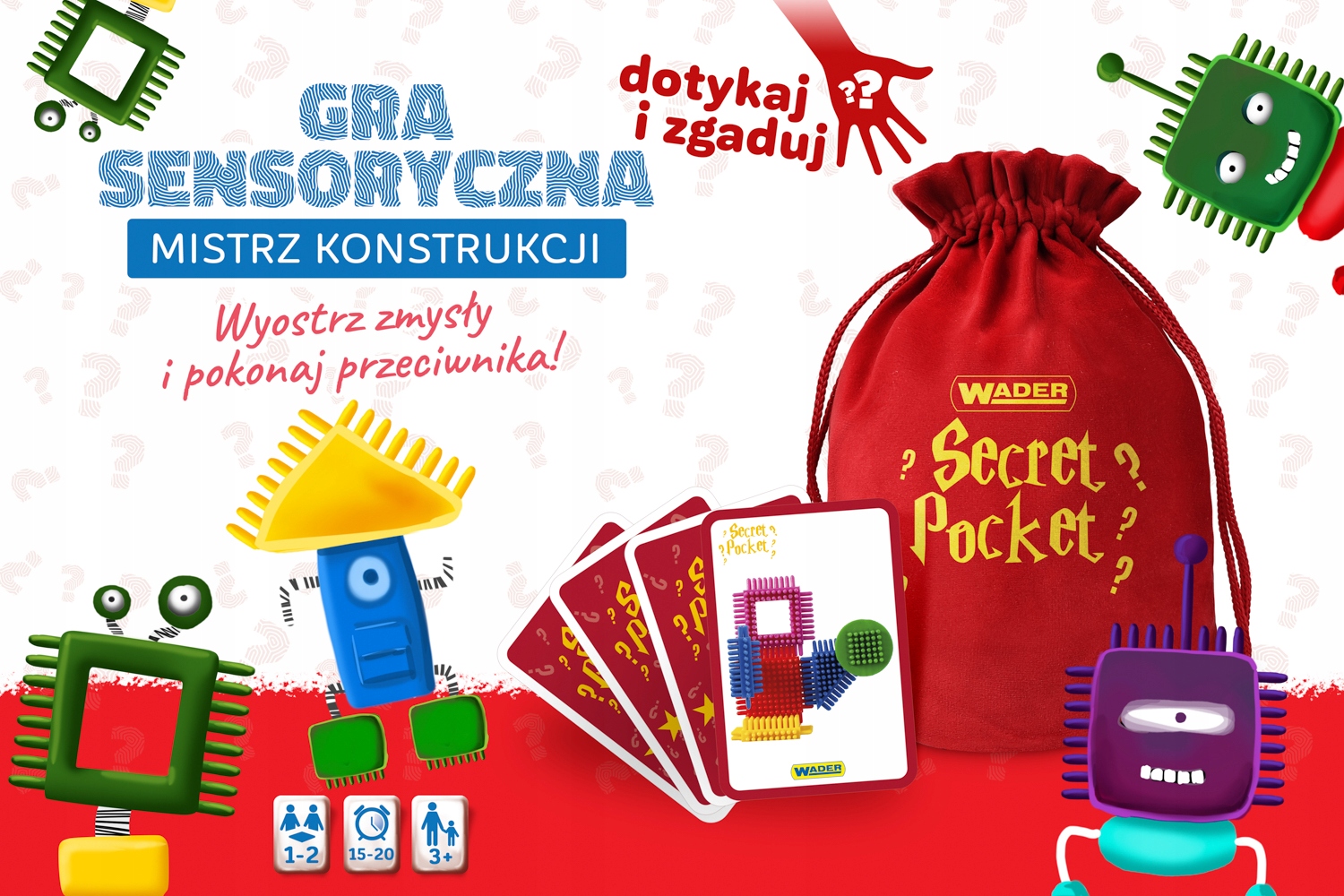 GRA SENSORYCZNA MISTRZ KONSTRUKCJI JEŻYKI 42523 WADER