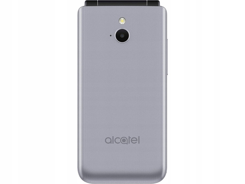 Srebrny Telefon ALCATEL 3082 4G Ładowarka w komplecie tak