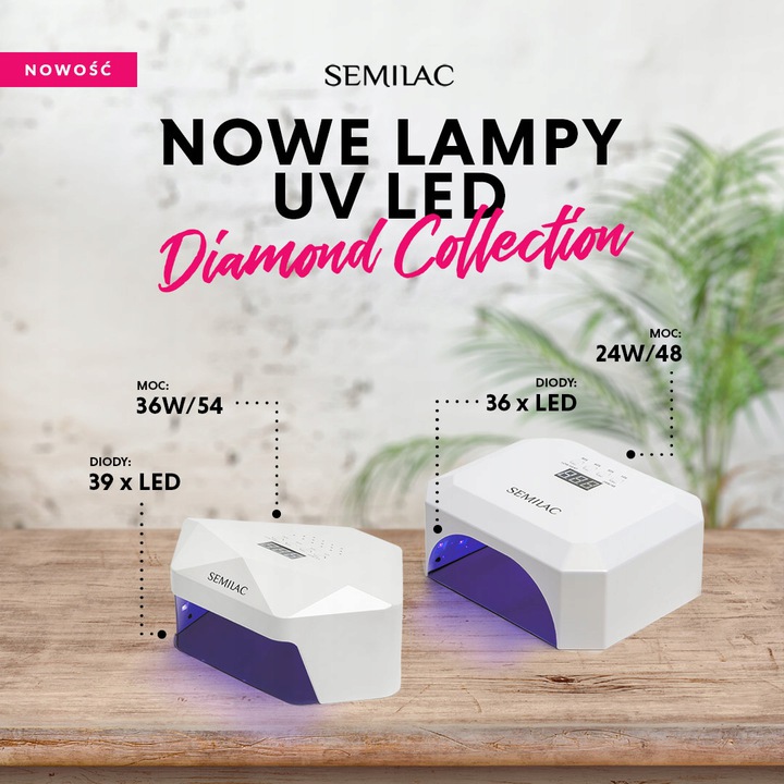 Semilac Lampe UV LED Diamond Collection 24W/48 ○ Semilac