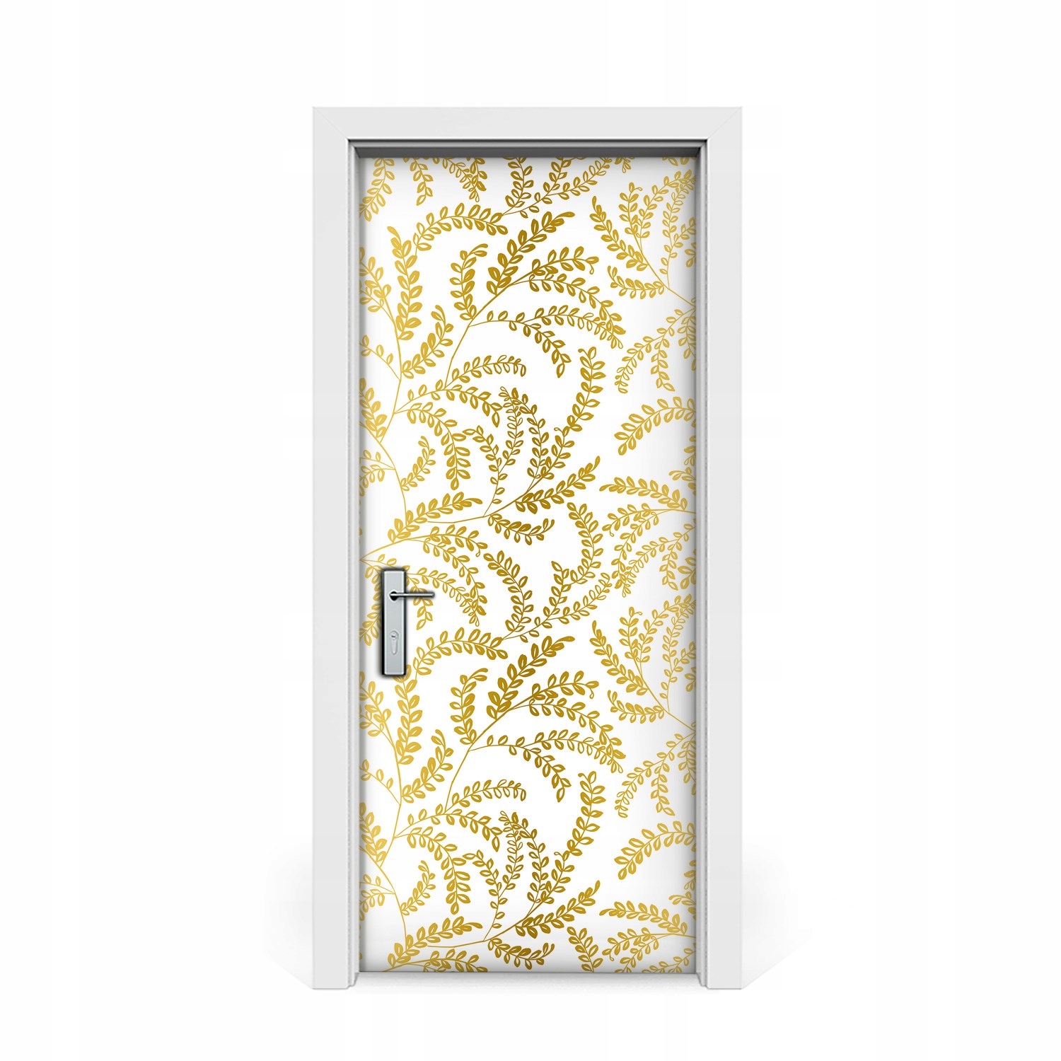 

Naklejka na drzwi okleina Złote liście 85x205