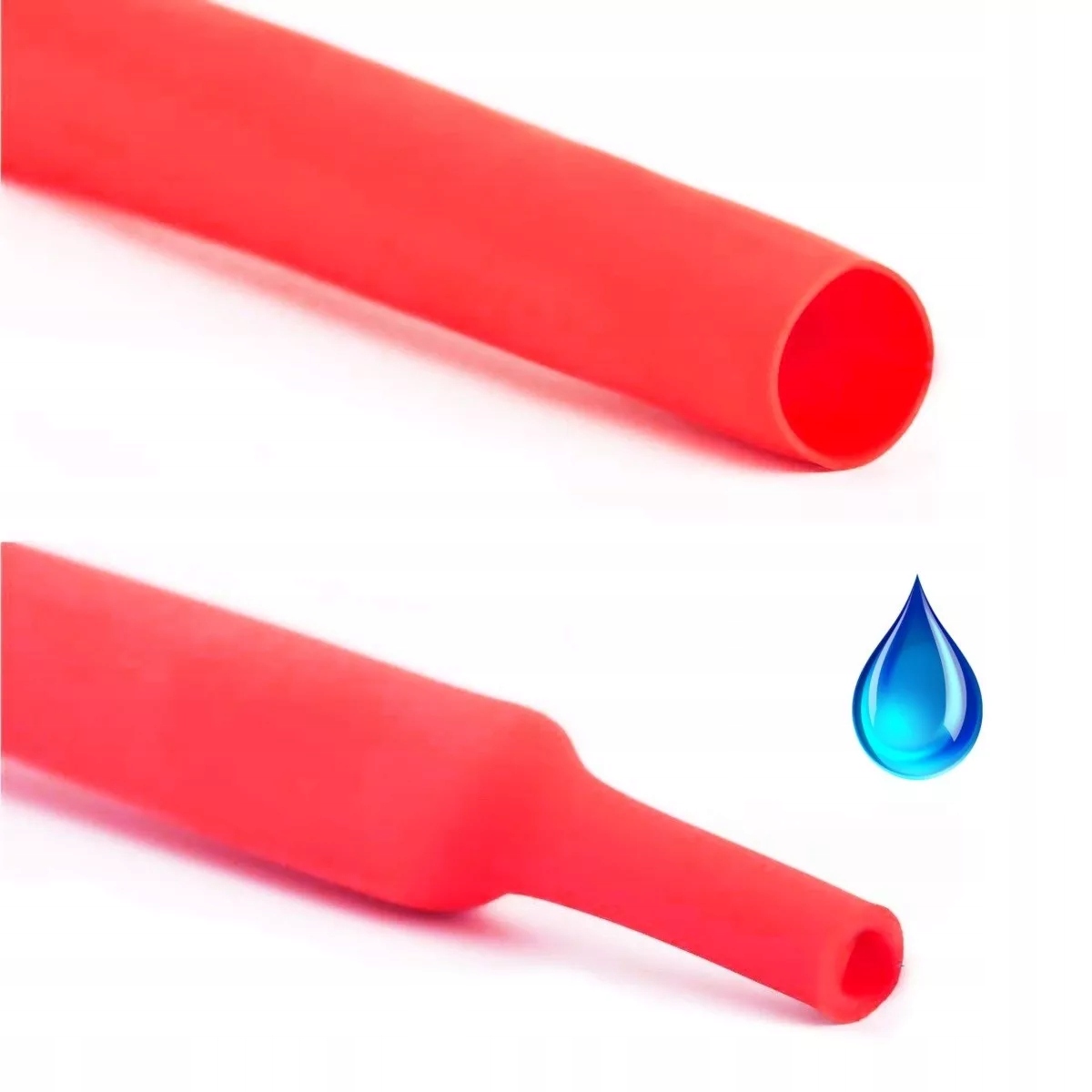 Rurka 3,2mm termokurczliwa z klejem Czerwony Liczba sztuk 1 szt.