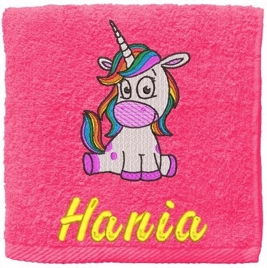 

Ręcznik Unicorn +imię 50x100 urodziny Haft