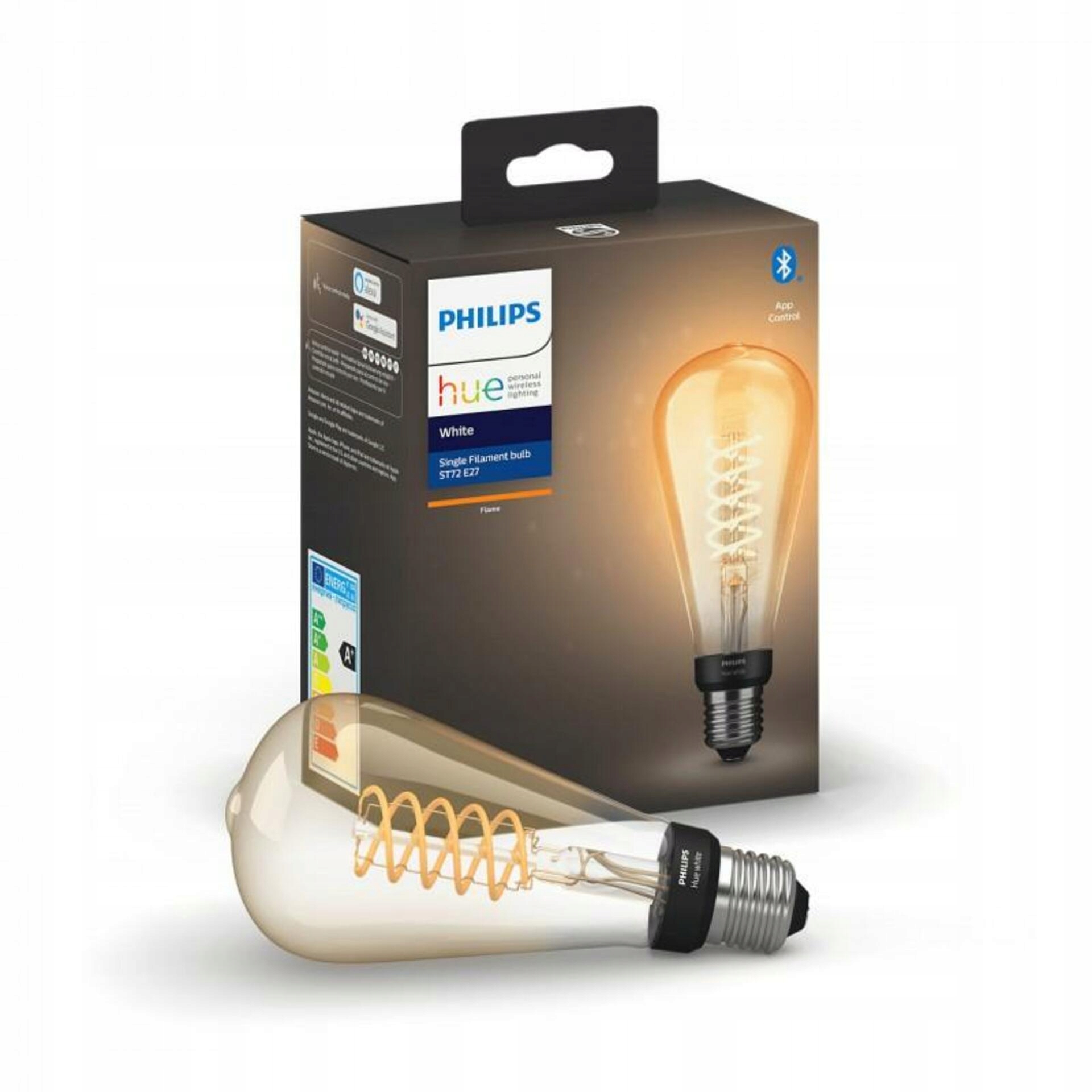Chytrá Led žiarovka Philips Hue White Filament E27 ST72 7W 550lm 2100K IP20