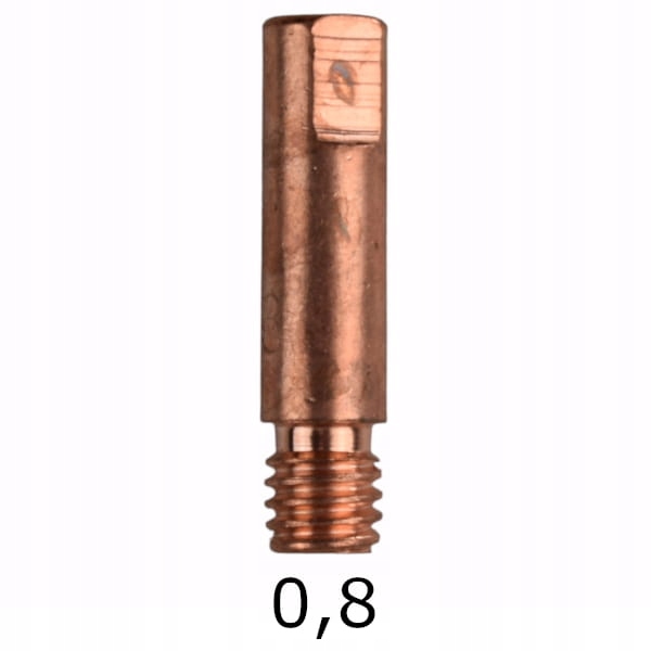 

Końcówka Prądowa Mig Mag M6, dł.25mm 0,8mm; 1szt