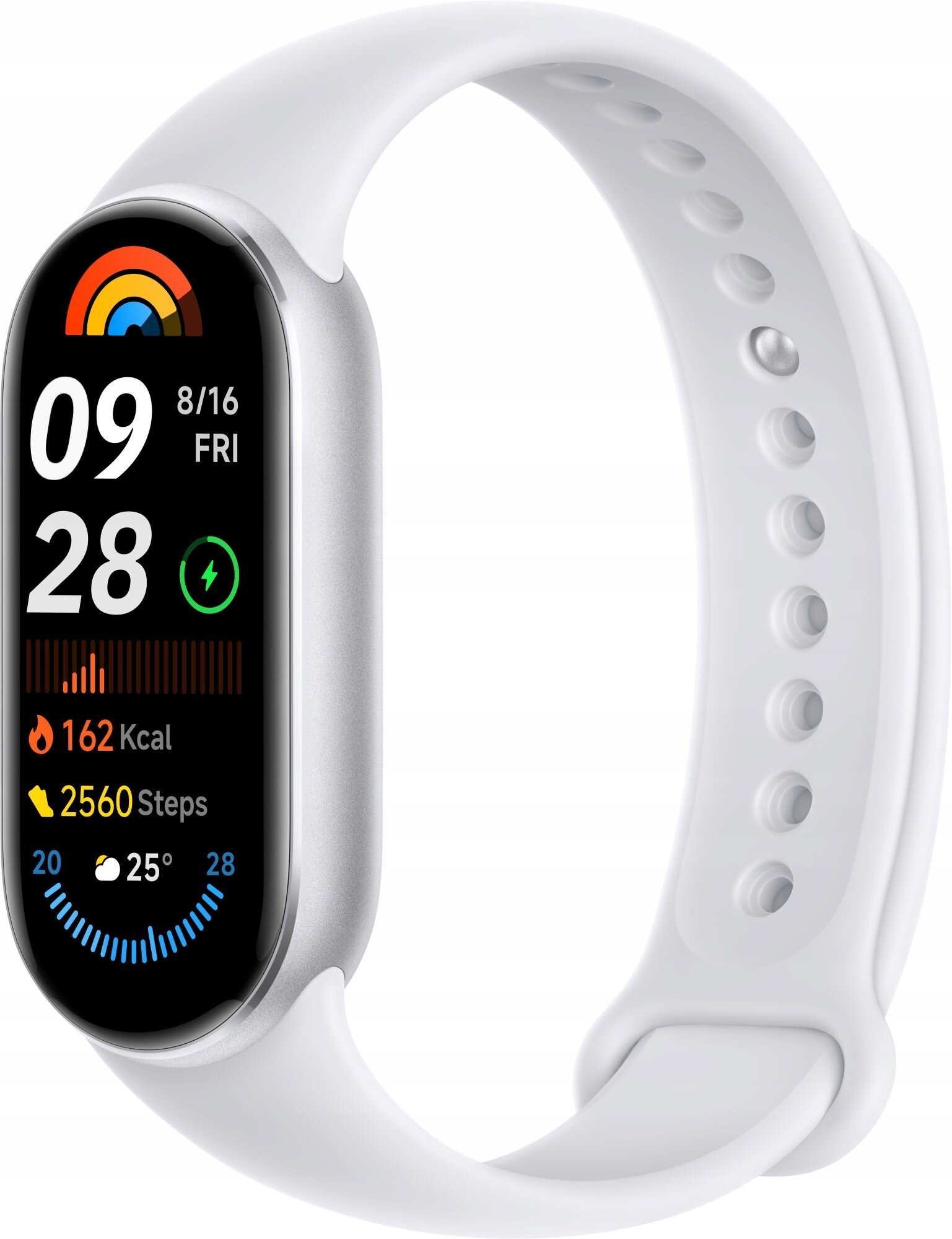 Smartwatch Xiaomi Mi Band 9 Global j.Polski srebrny