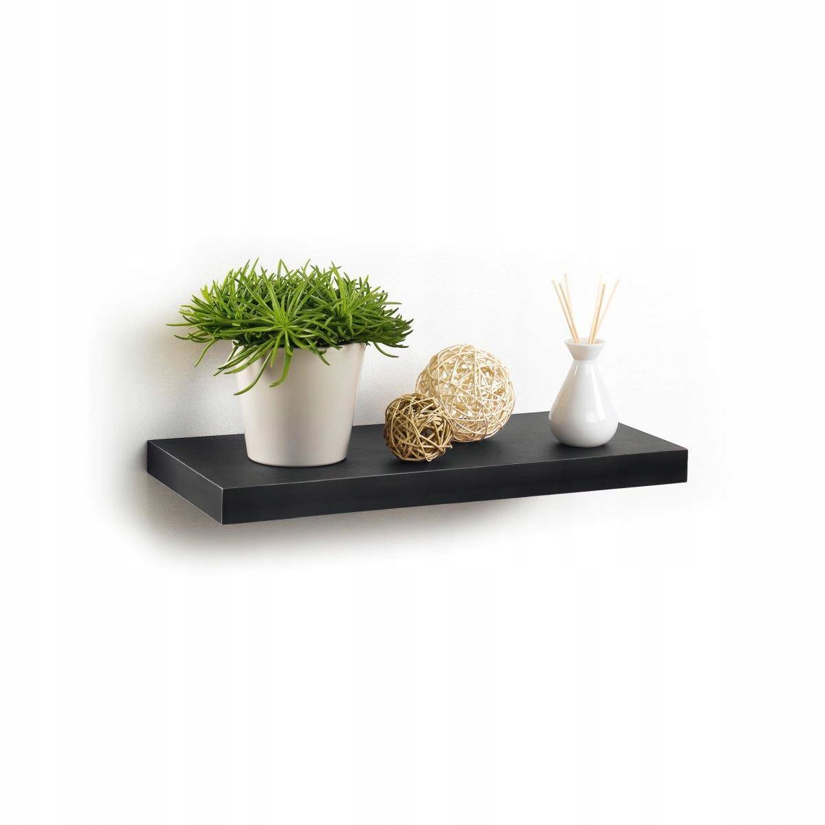 

Półka Wisząca ścienna czarna Klasyczna Mdf 50cm