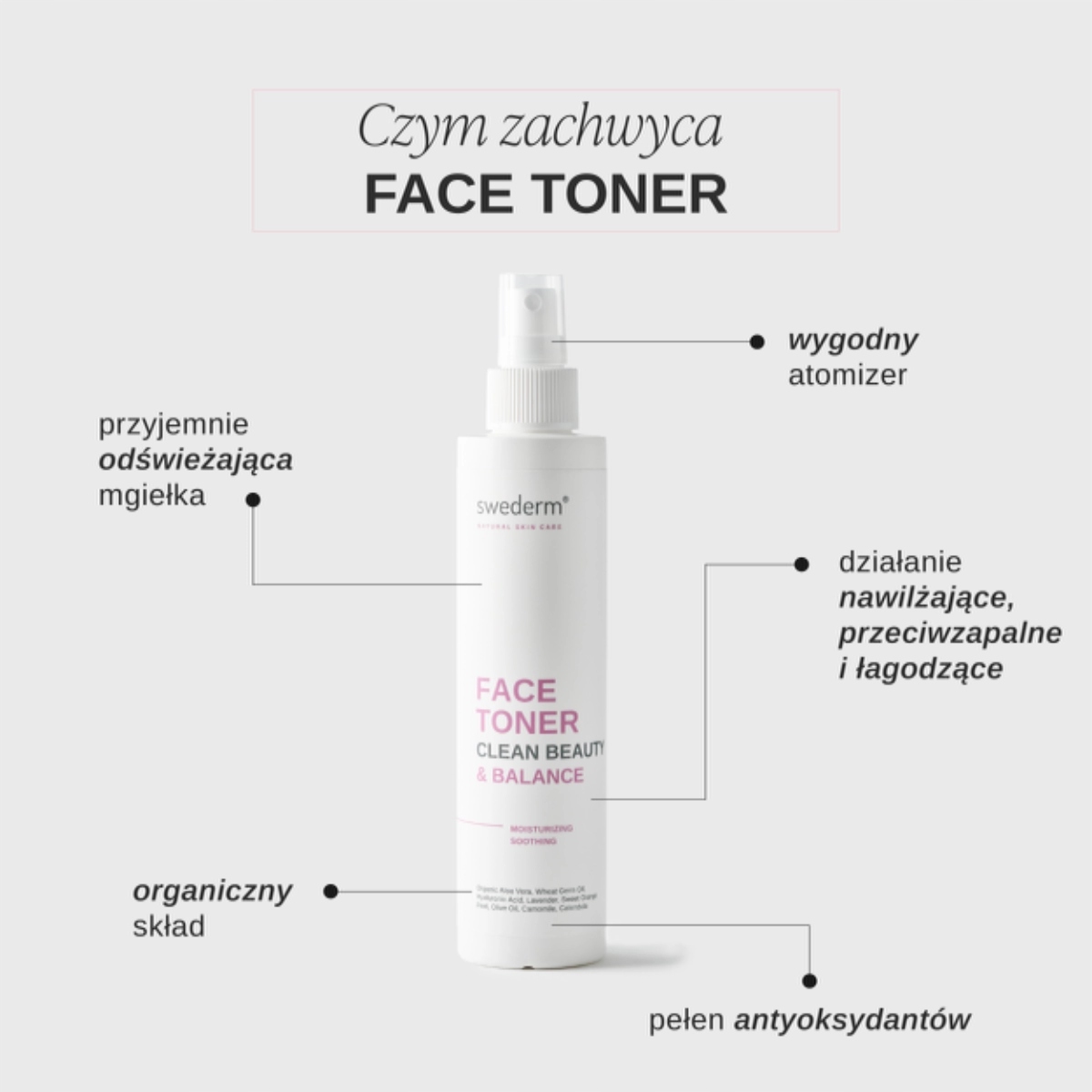 Swederm FACE TONER TONIK DO TWARZY Marka inna marka