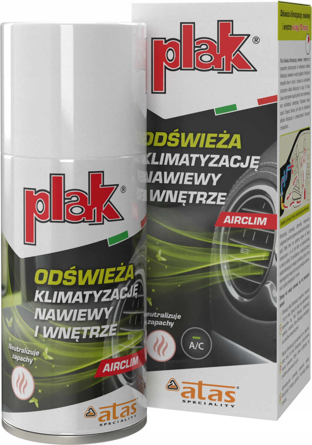 ATAS PLAK GRANAT DO KLIMATYZACJI ODŚWIEŻACZ MIĘTA