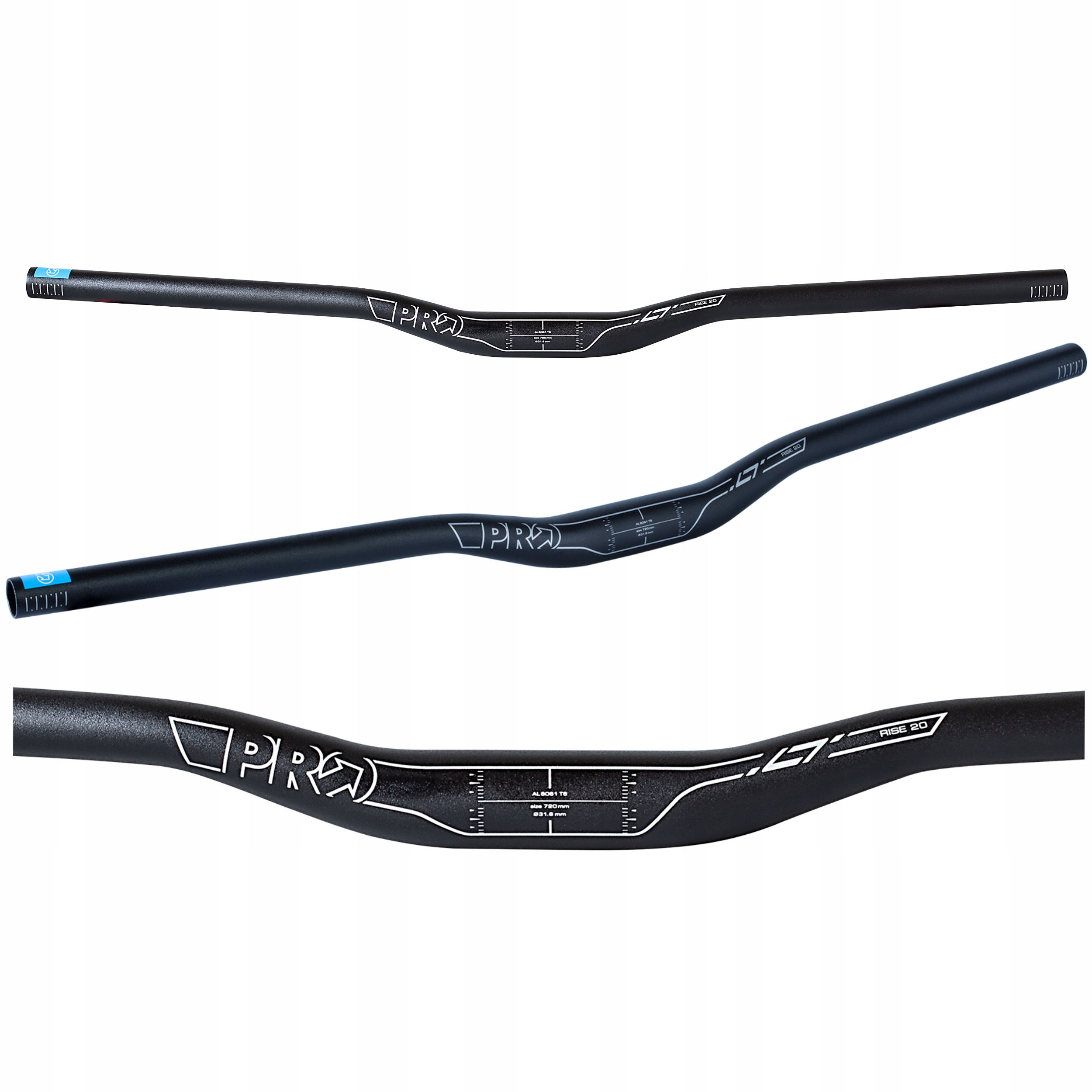 Kierownica PRO aluminiowa 720mm/31.8mm/wznios 20mm Marka PRO