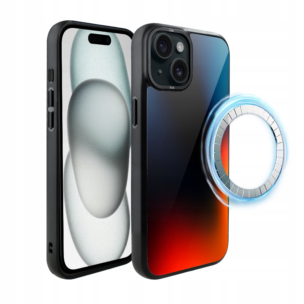 Pouzdro pro iPhone 15 Ibizu DropGuard Matt s MagSafe, Midnight Blue