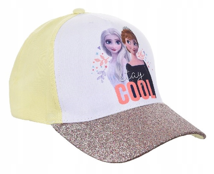 

Żółto-biała czapka z daszkiem Frozen
