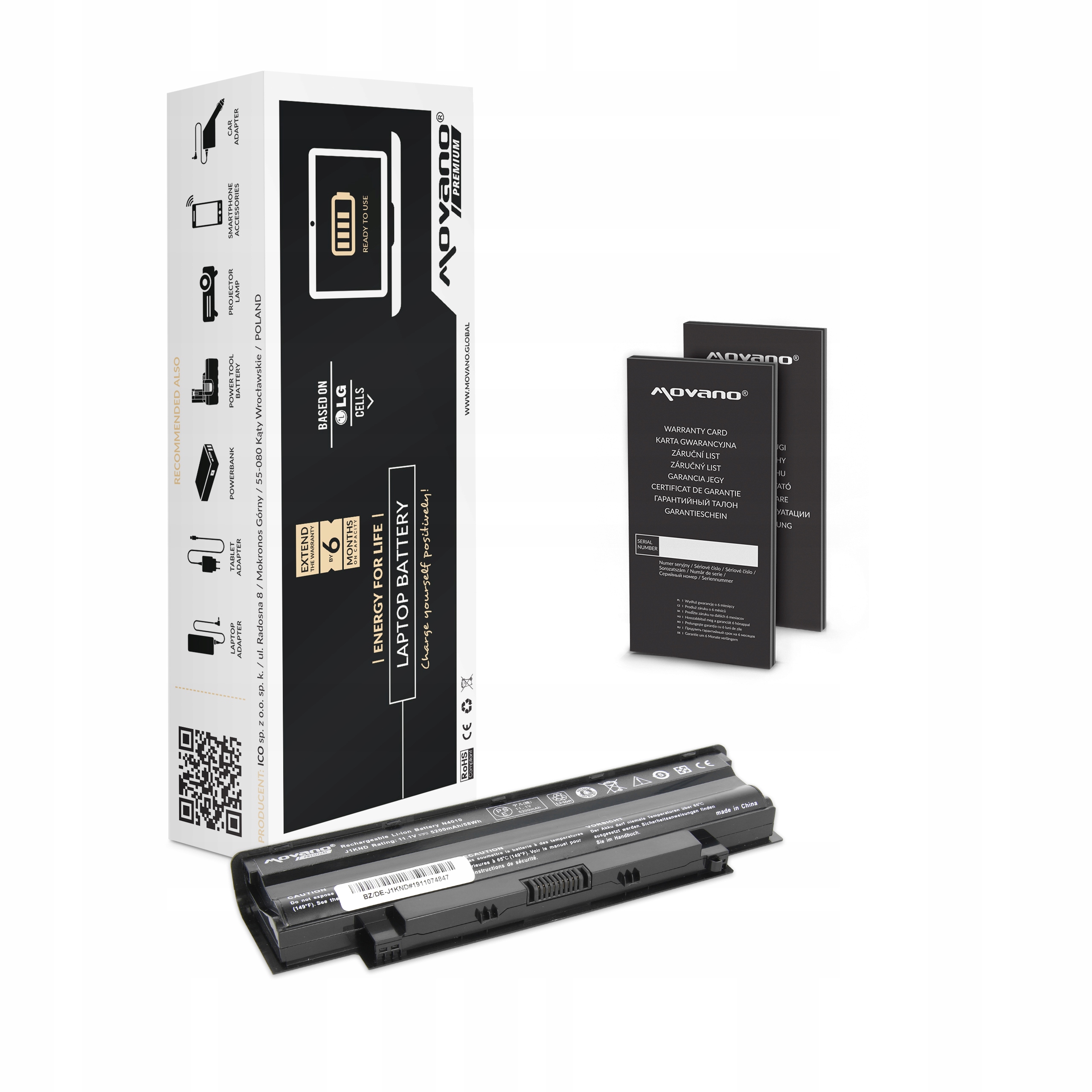 Bateria J1KND do Dell 13R 14R 15R 6400mAh 71Wh