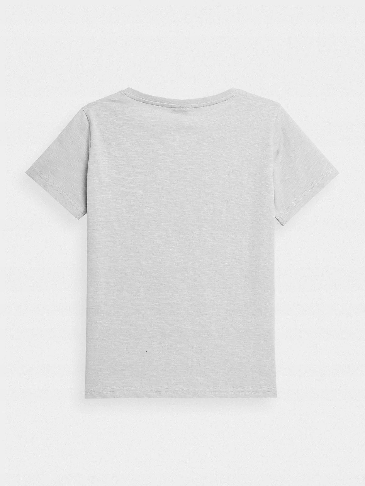 KOSZULKA DAMSKA 4F BAWEŁNIANA T-SHIRT SPORTOWY W SEREK DEKOLT V R M Kolekcja BASIC+