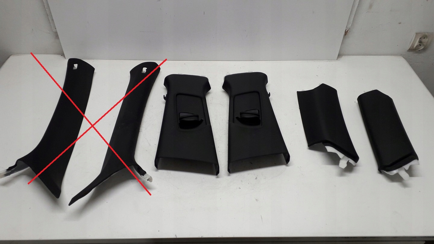 AUDI Q5 8R 08-16 OSŁONY OSŁONA SŁUPKA CZARNA