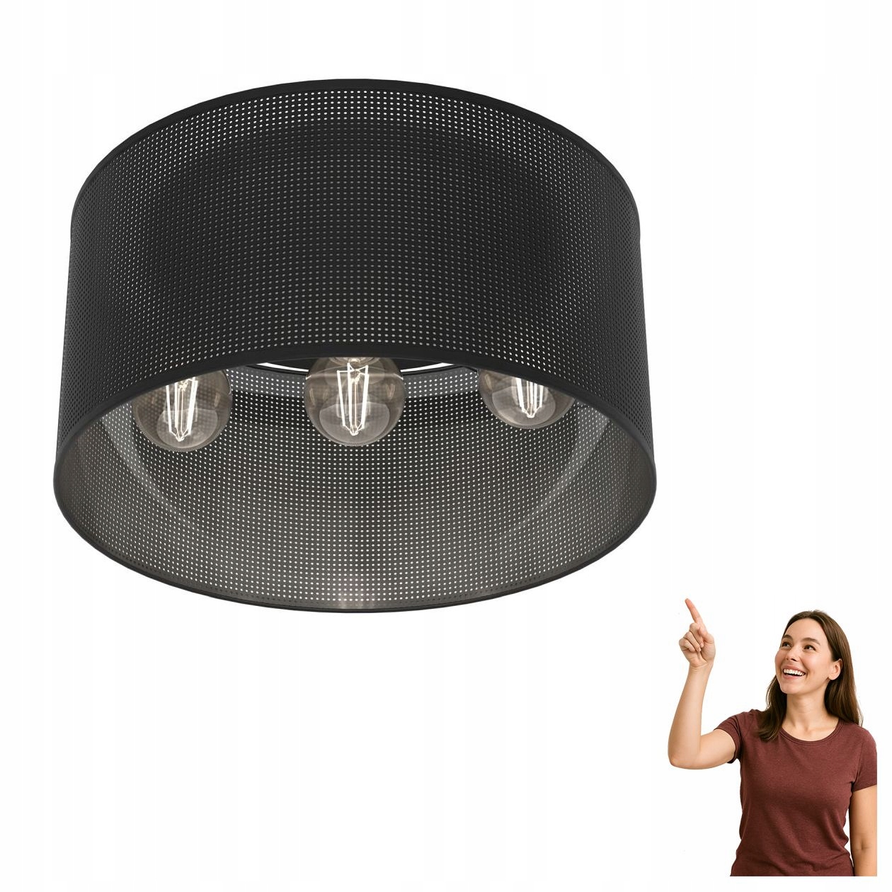 Prelamovaná Stropné Svietidlo Loft Shade 5233 Luminex
