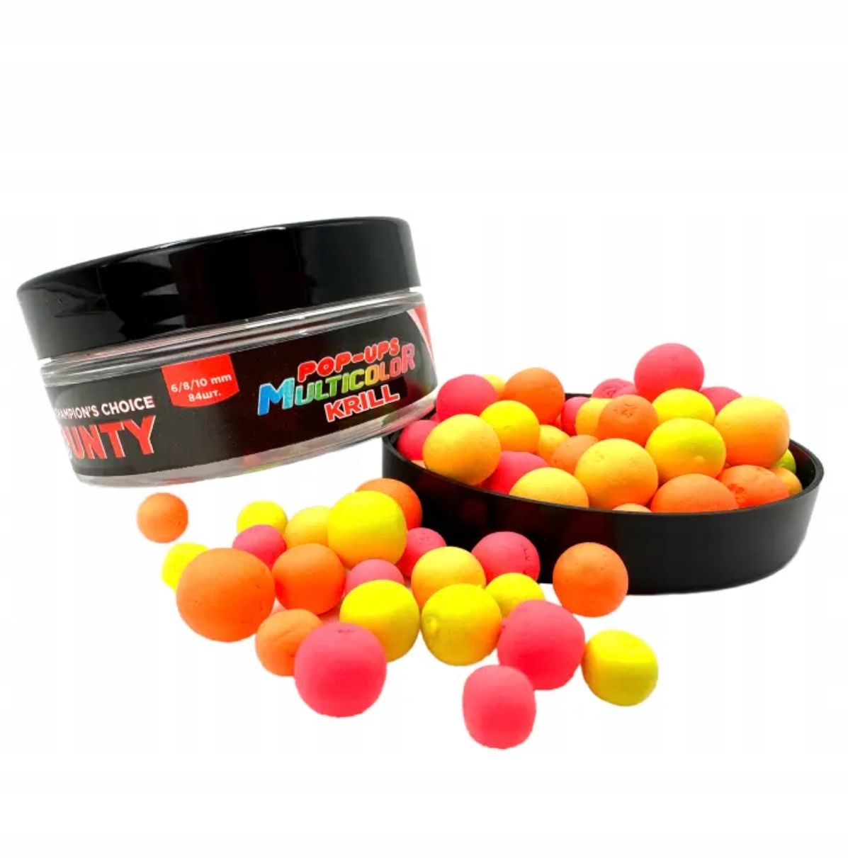 Kulki Bounty Pop-up Multicolor Multisize Krill 6/8/10 mm 84 szt
