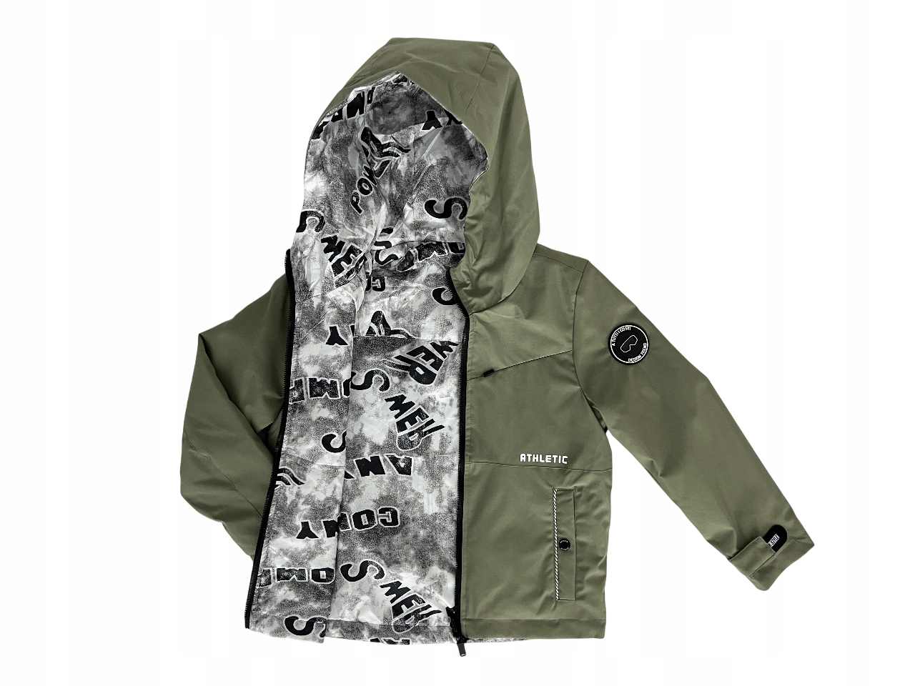 Kurtka chłopięca dwustronna przejściowa softshell, rozm. 122/128 (8)