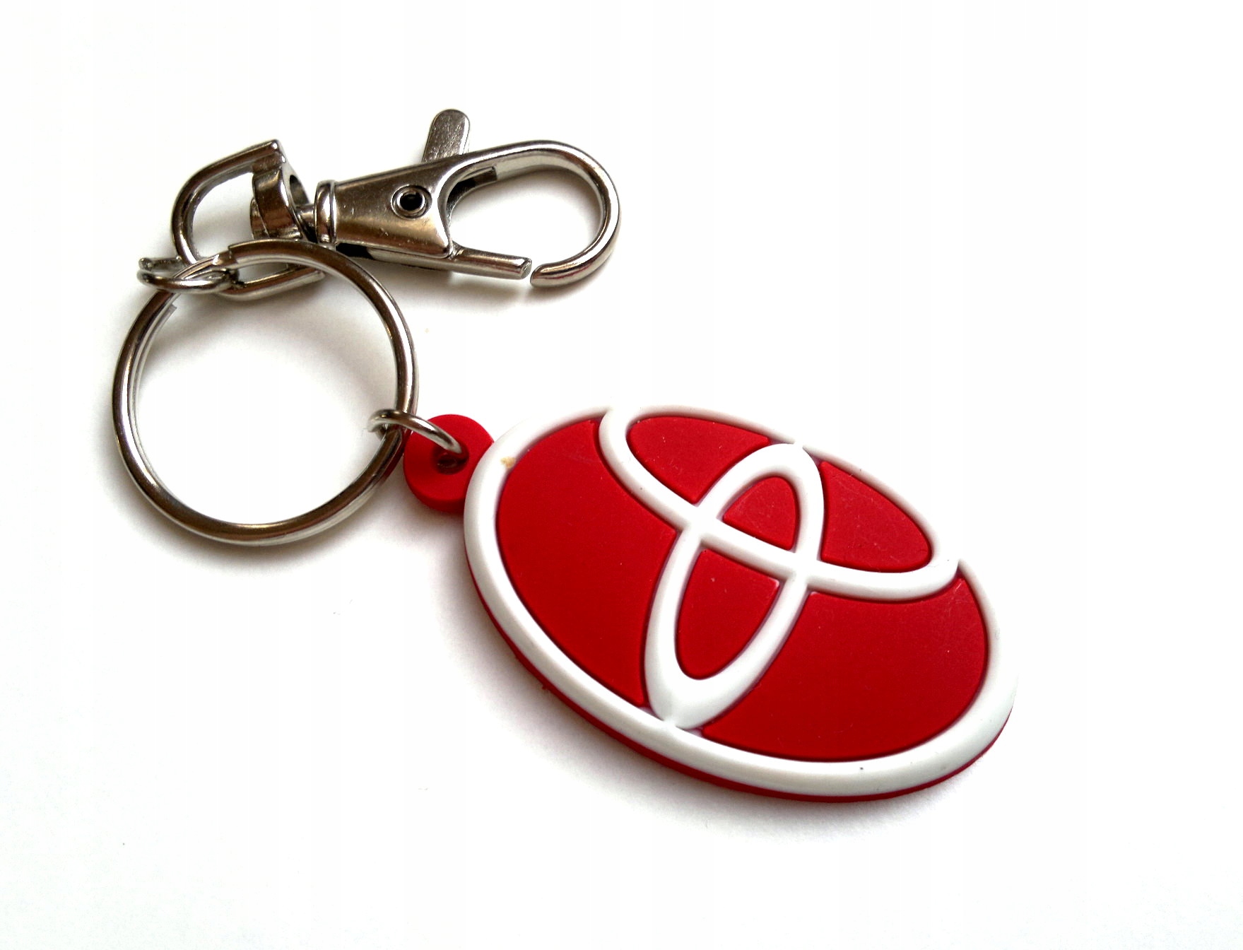 

Gumowy breloczek do kluczy znaczek Toyota logo