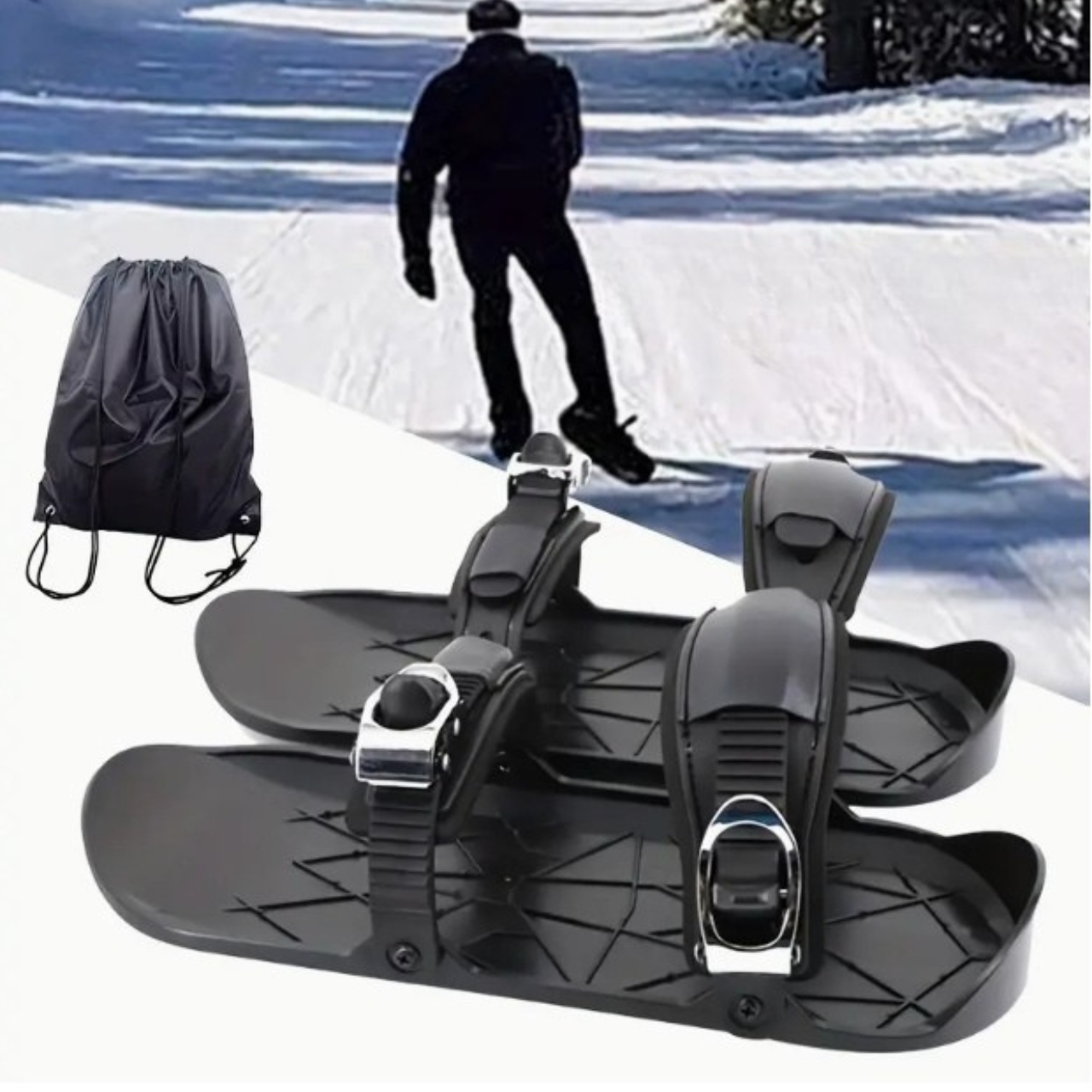 Snowblades Lyže Boty Trvanlivé Stabilní Snadné použití Mini Ski jako Dárek