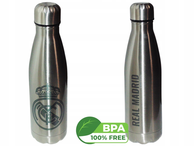 Real Madryt Bidon Kubek Termiczny Termos 500 ml Inox Srebrny