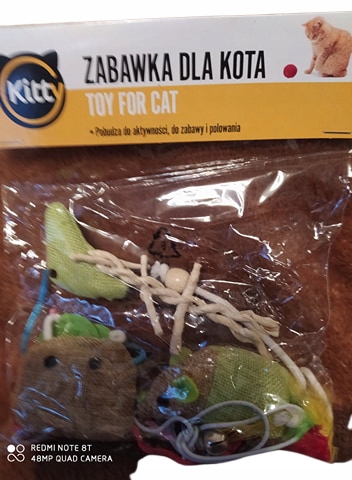 

Zestaw zabawek dla kota z myszką