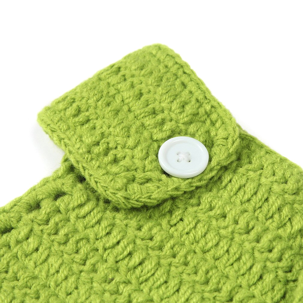 RĘCZNIE SZYDEŁKOWANA CZAPKA NIEMOWLĄT Z MISIEK UNISEX 0 6 MIESIĘCY Marka bez marki