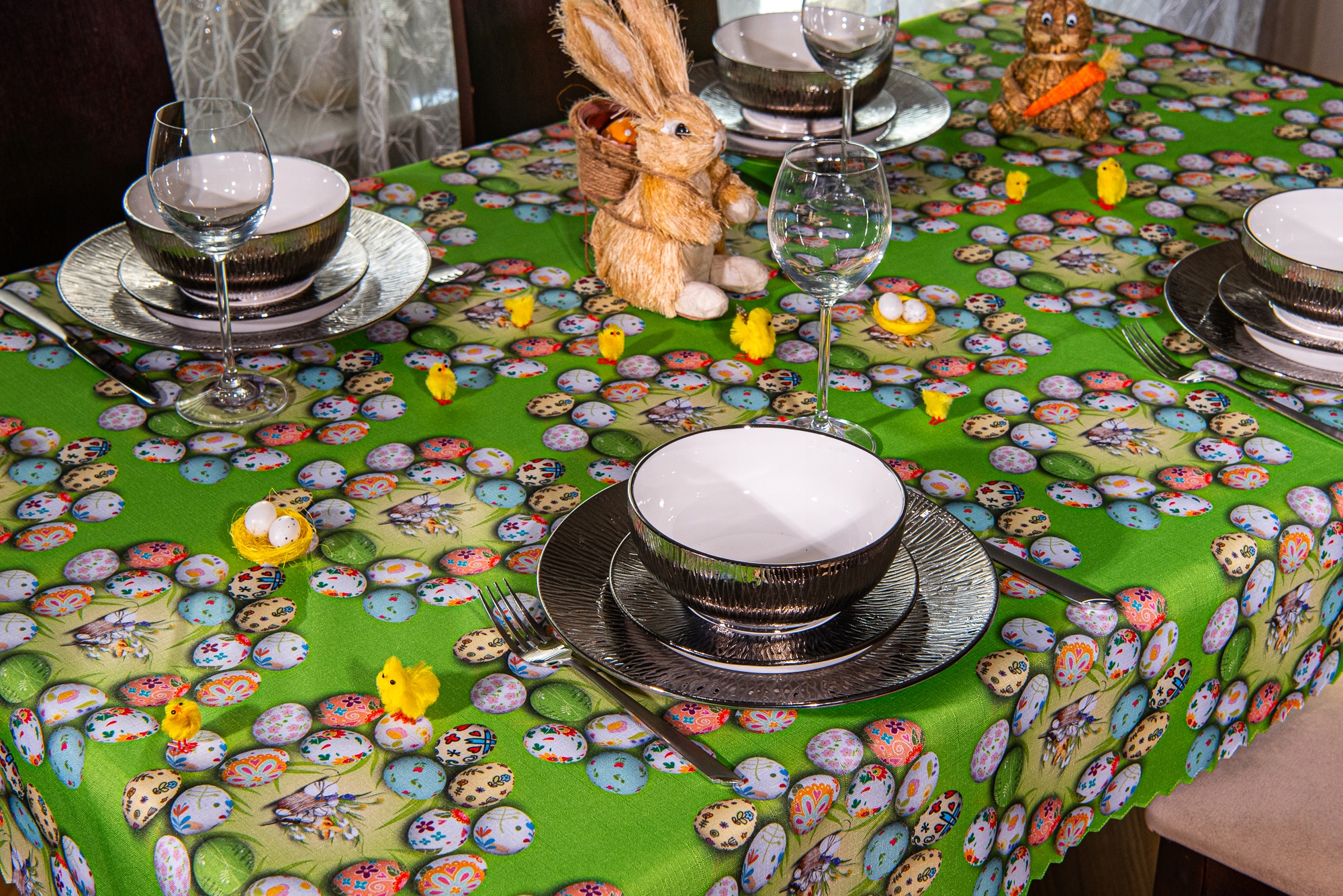 OBRUS Wielkanocny WIELKANOC Świąteczny 300x140 WN Materiał wykonania poliester