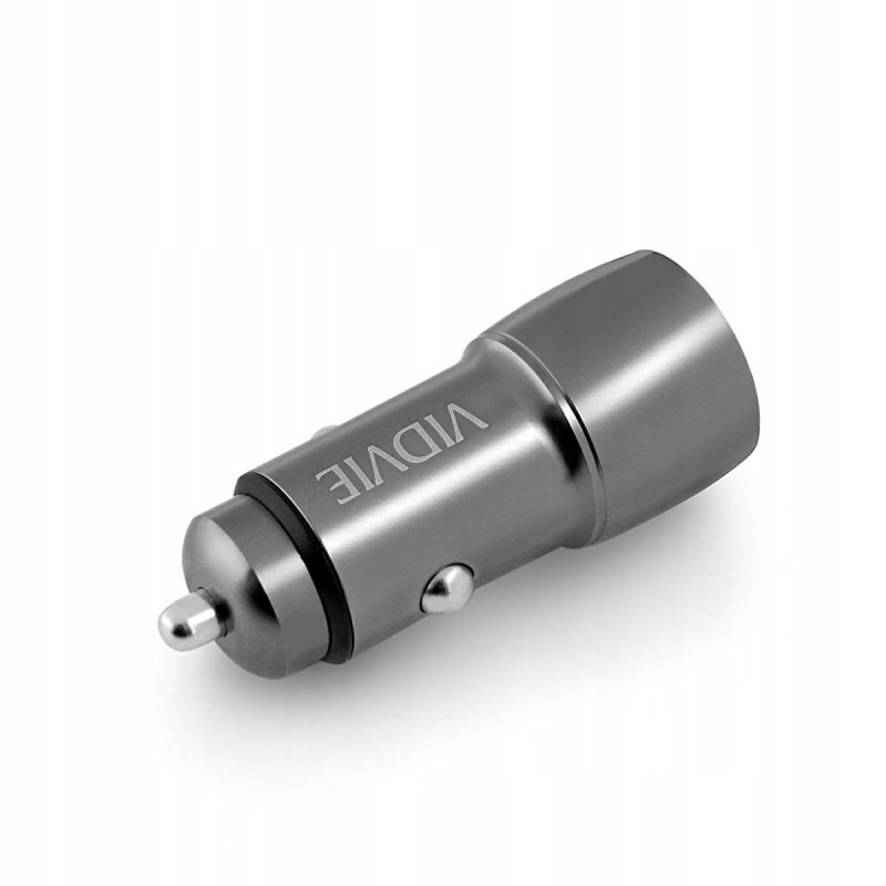 VIDVIE MOCNA SZYBKA ŁADOWARKA SAMOCHODOWA DO TELEFONU 2x USB 4.8A Prąd wyjściowy 123 mA