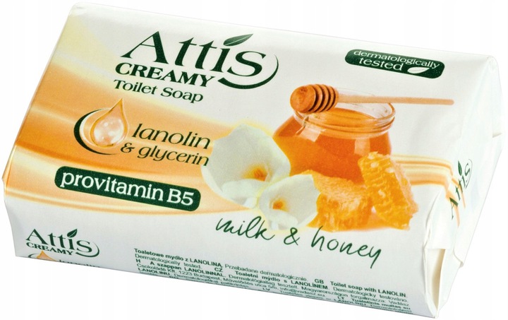 

Mydło Attis Milk&honey Z Lanoliną 100G