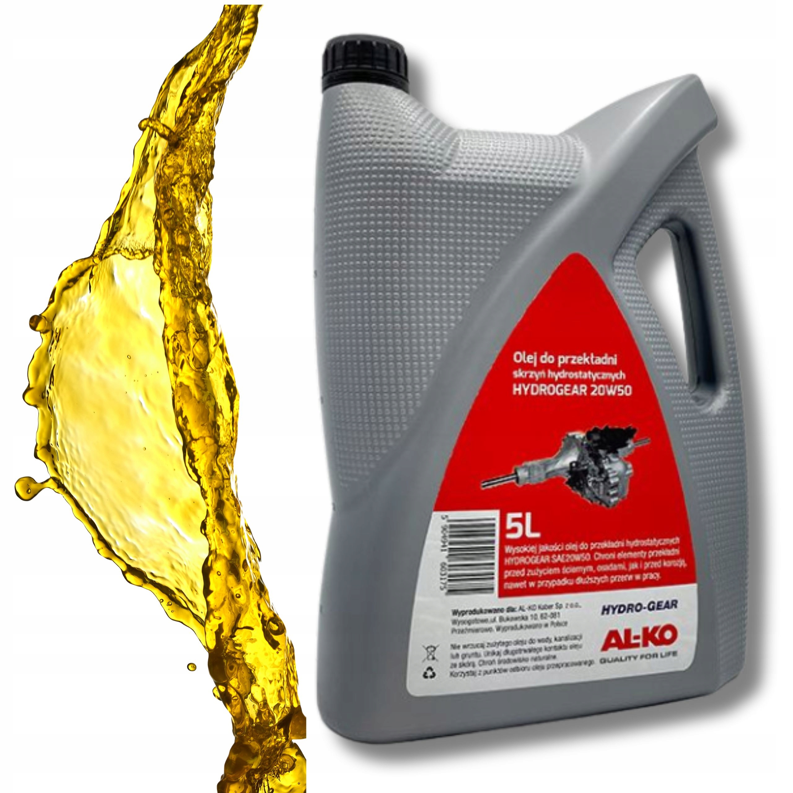 Olej Przekladniowy Hydro-gear 20W50 5L Do Skrzyni Traktorka