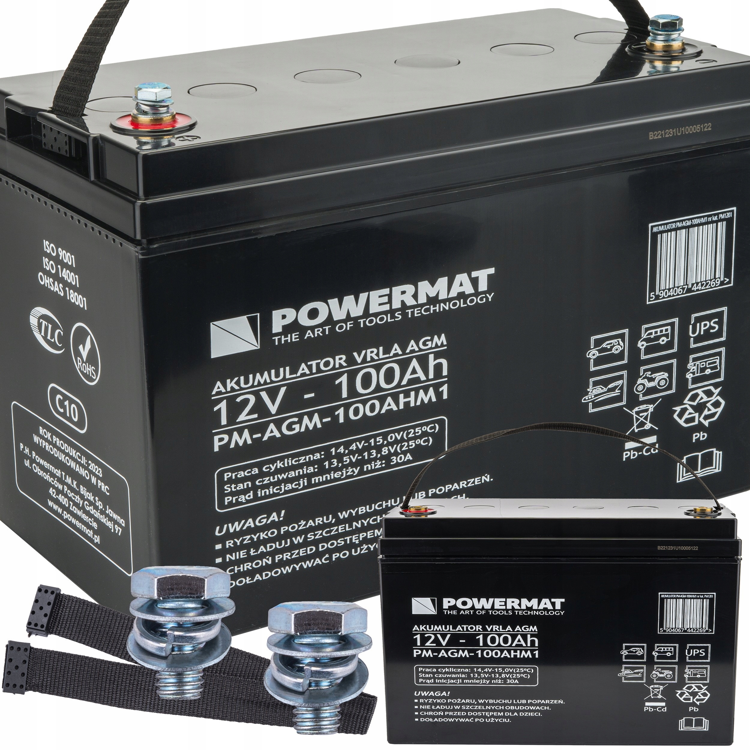 

Akumulator Vrla Agm 12V 100Ah Bateria do Ups C10