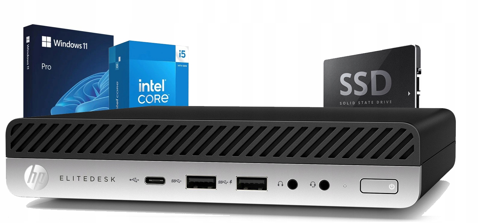 KOMPUTER STACJONARNY PC HP ELITEDESK 800 G4 Micro i5-8500T 16GB 512 SSD W11