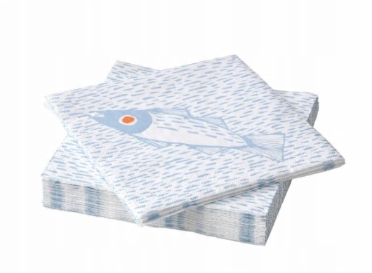 

Ikea Isommardrom Serwetki ryba 33x33 cm, 30 szt