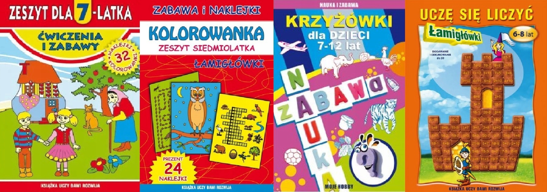 Uczę się liczyć. Łamigłówki. 6-8 lat Beata Guzowska Tytuł Uczę się liczyć. Łamigłówki. 6-8 lat