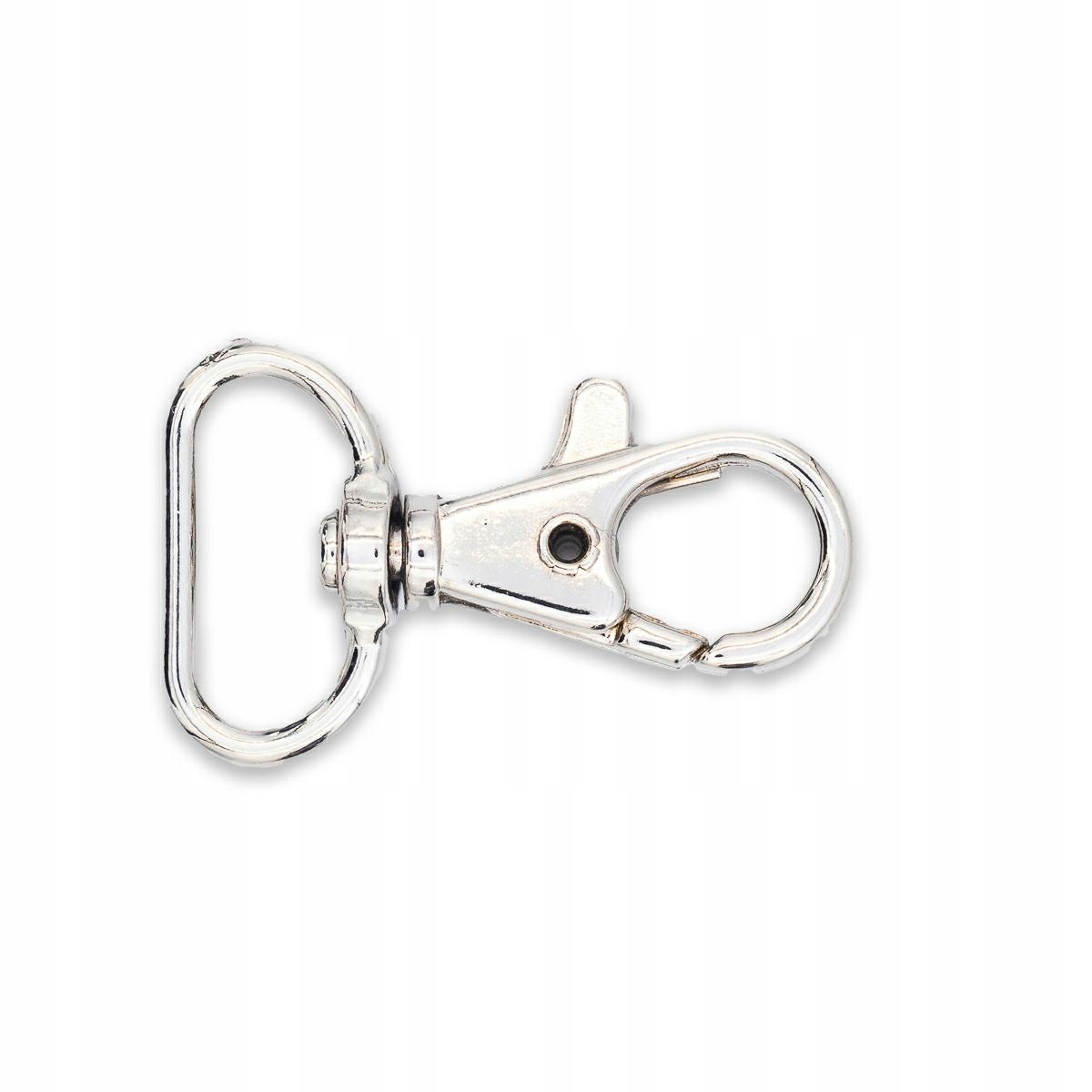 Kovová karabina na sáčky 18mm nikl 50 Ks K54