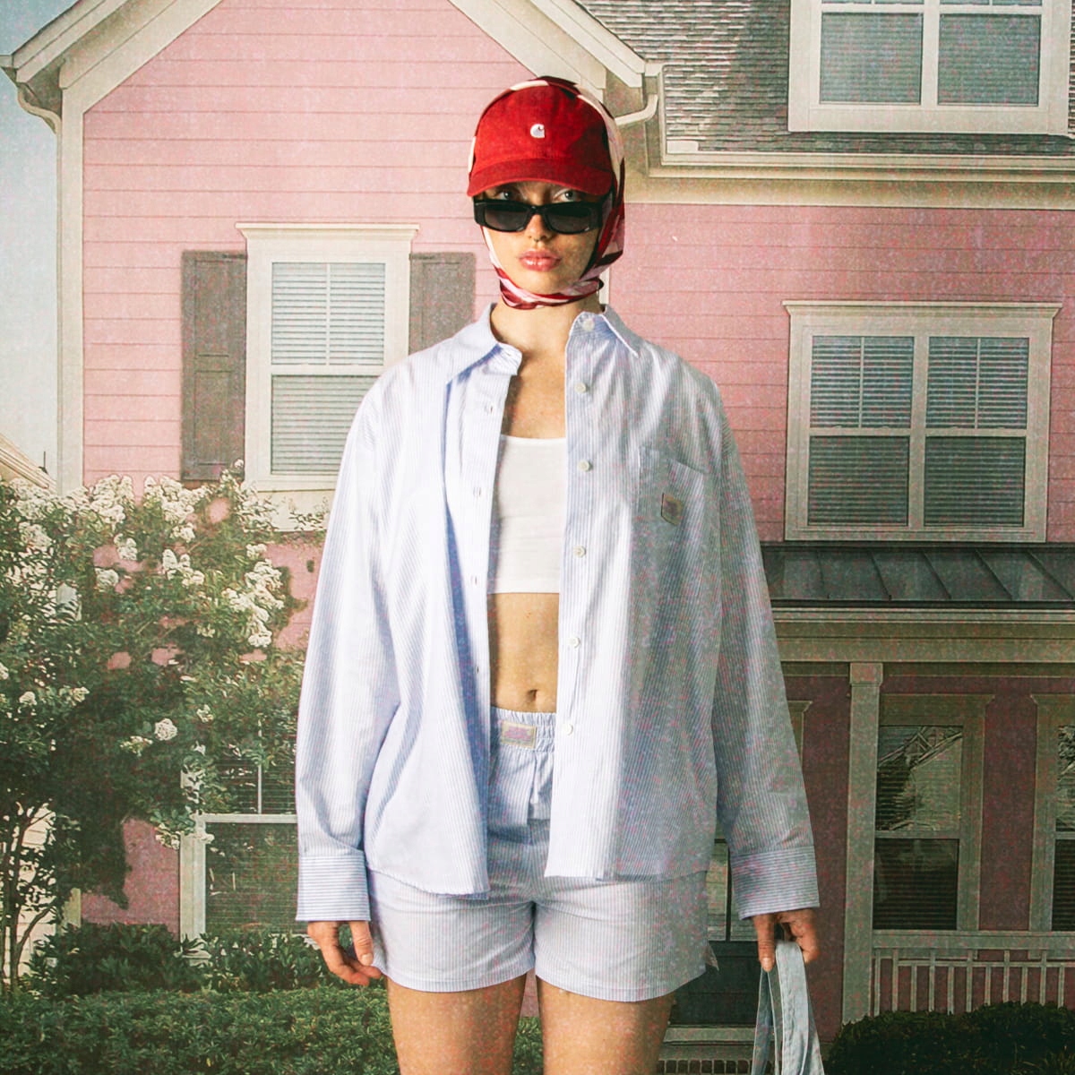 Dámská košile Kaotiko Stripes Dark People Xs, modrá, Městská