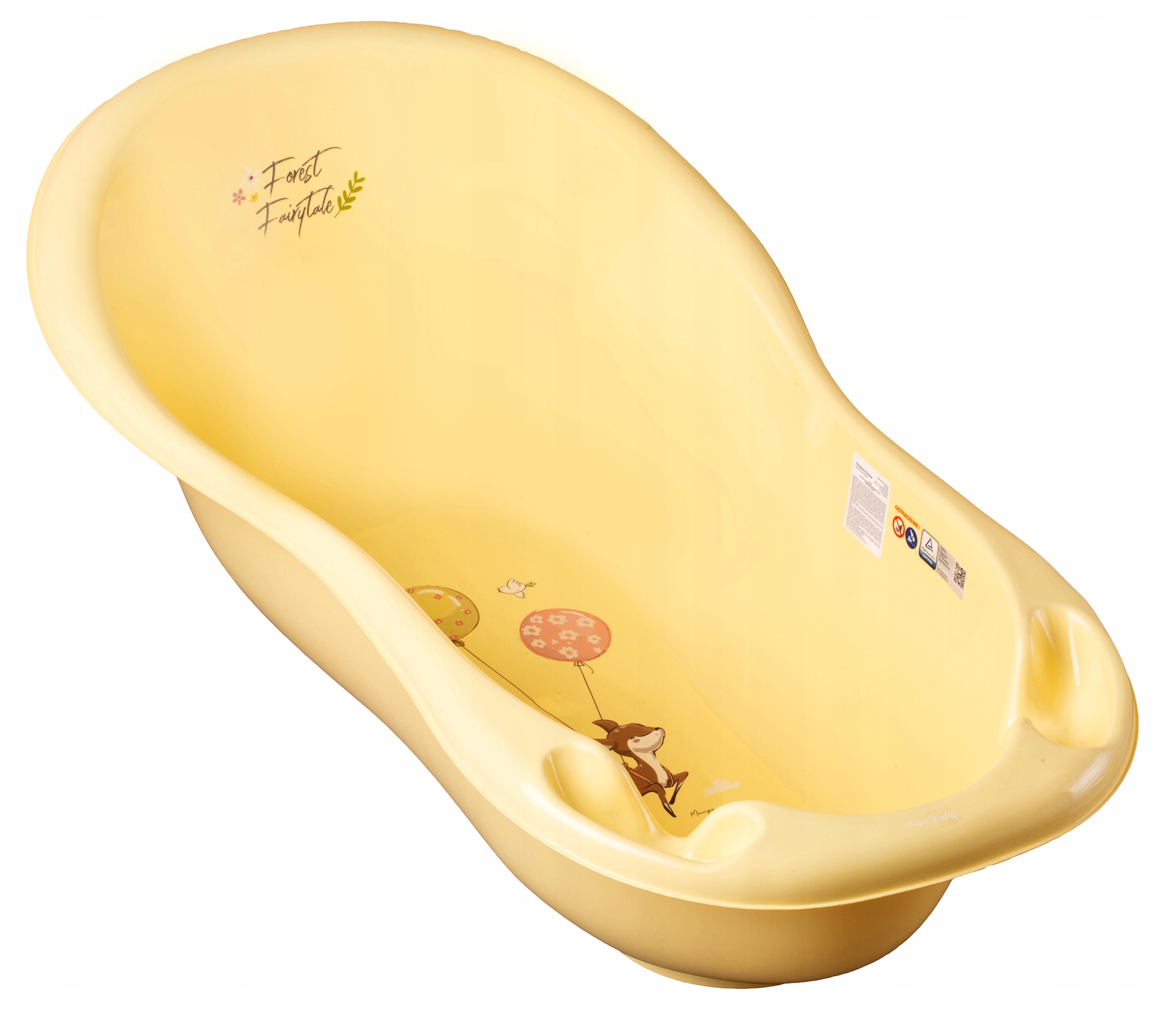 TEGA FF-005-109 Wanna dziecięca 102 cm LUX LEŚNA OPOWIEŚĆ j.żółty